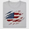 Ripped American Flag Claw DTF Transfer