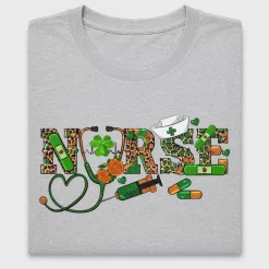 Nurse Leopard Clovers DTF Transfer for Shirts