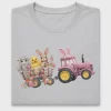 Bunny Tractor Farm DTF Transfer
