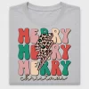 Retro Merry Christmas Leopard DTF Transfer