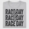 Race Day Checker Lightning DTF Transfer