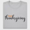 Happy Thanksgiving Script DTF Transfer