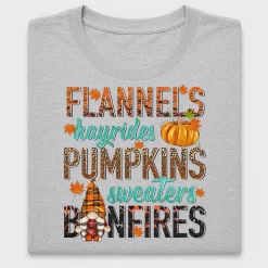 Fall Flannels Hayrides Pumpkins DTF Transfer
