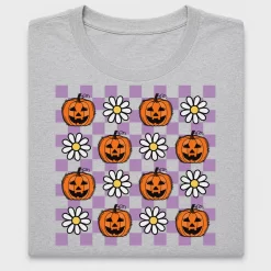 Halloween Jack-o-Lantern Daisy DTF Transfer