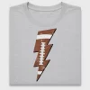 Distressed Football Lightning Bolt DTF Transfer