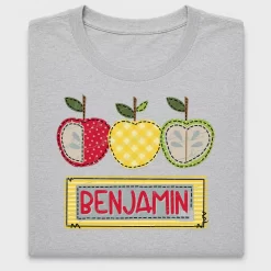 Personalized School Apple Trio DTF Transfer