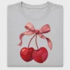 Faux Crochet Cherry DTF Transfer