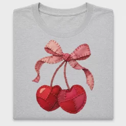 Faux Crochet Cherry DTF Transfer