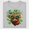 Retro Highland Cow St Patrick's Day DTF Transfer