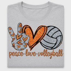 Peace Love Volleyball DTF Transfer