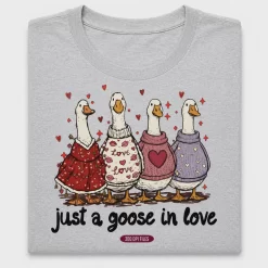 Just A Goose In Love DTF Transfer