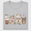 Cat Coffee Drink DTF Transfer