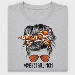 Basketball Mom Messy Bun DTF Transfer