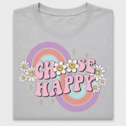Choose Happy Retro Smiley DTF Transfer