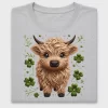 Lucky Highland Cow DTF Transfer