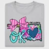 Oklahoma Floral Bow DTF Transfer