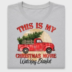 This Is My Christmas Movie Watching Blanket DTF Transfer