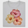 Tropical Hibiscus Rhinestone DTF Transfer
