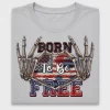 Born To Be Free Fourth of July DTF Transfer