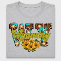 Leopard Sunflower Wyoming DTF Transfer