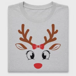 Reindeer Face Christmas DTF Transfer