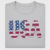 Distressed USA Flag DTF Transfer