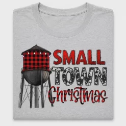 Small Town Christmas Water Tower DTF Transfer