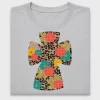 Leopard Floral Cross DTF Transfer