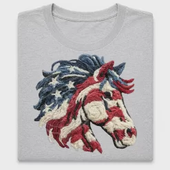 Patriotic Horse DTF Transfer