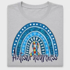 Autism Awareness Rainbow DTF Transfer