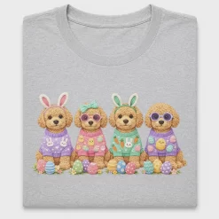 Easter Puppies Bunny Ears DTF Transfer