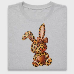 Leopard Bunny Heart DTF Transfer