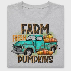 Farm Fresh Pumpkins Retro Truck DTF Transfer