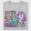 Cute Unicorn Dramatic DTF Transfer