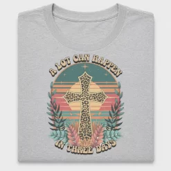 Retro Leopard Cross Sunset DTF Transfer