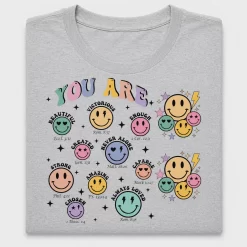 You Are Enough Retro Smiley DTF Transfer