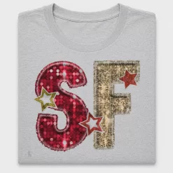 San Francisco Sequin Stars DTF Transfer