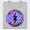 Neon Mini Lightning Leopard DTF Transfer