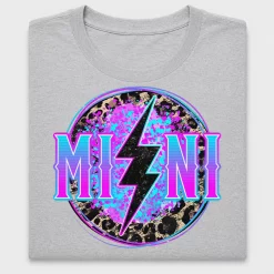 Neon Mini Lightning Leopard DTF Transfer