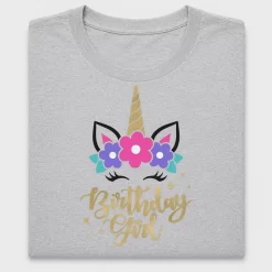 Unicorn Birthday Girl DTF Transfer