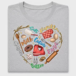 Baking Heart DTF Transfer