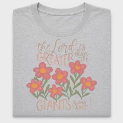 The Lord Is Greater Floral DTF Transfer