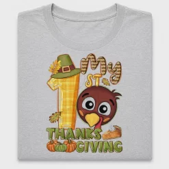 First Thanksgiving Turkey DTF Transfer