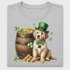 Golden Retriever St Patrick's Day DTF Transfer