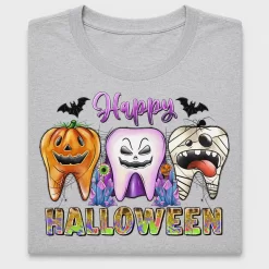 Halloween Dentist Teeth Characters DTF Transfer
