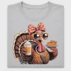 Glam Thanksgiving Turkey DTF Transfer