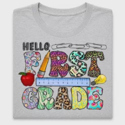 Hello First Grade DTF Transfer