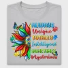 Autism Sunflower DTF Transfer Design