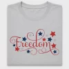 Patriotic Freedom Script DTF Transfer