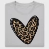 Leopard Heart DTF Transfer